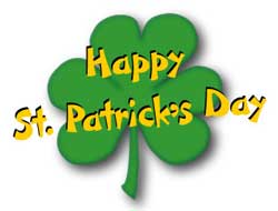 Shamrock With Word Art St Patricks Day Clipart