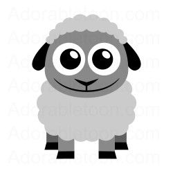 Cute Sheep From Adorabletoon Com La Ferme Clipart