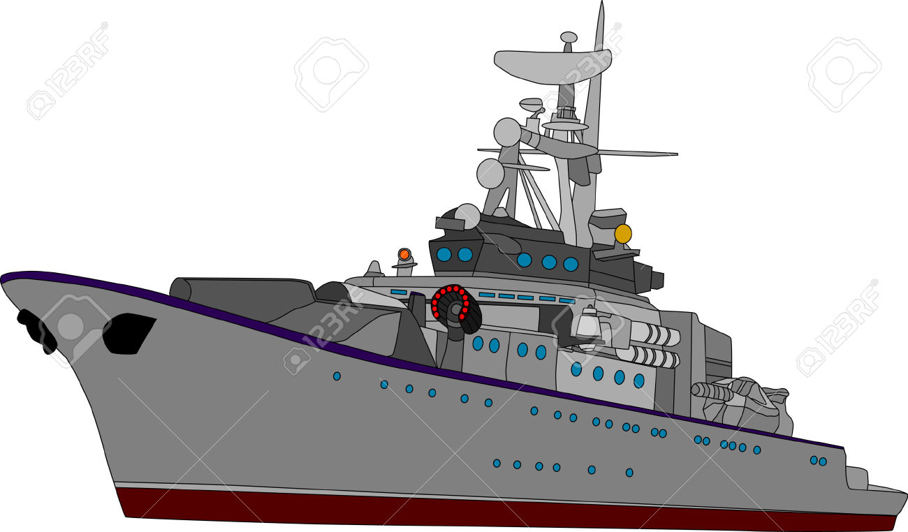 Военный корабль для детей без фона
