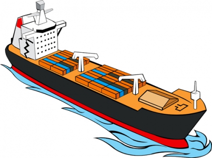 Free Vector Cargo Ships Vector For Download Clipart