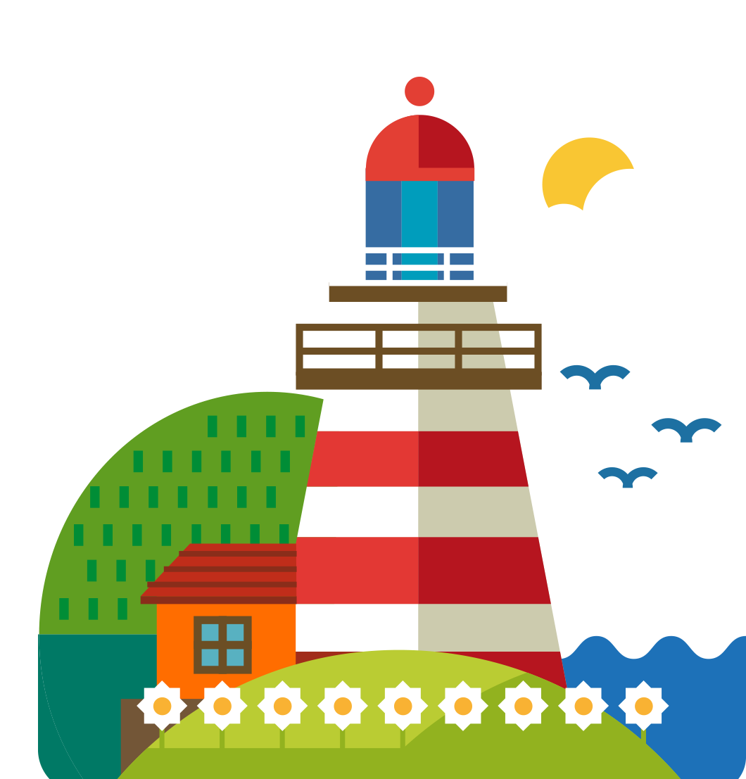 City Lighthouse Cartoon PNG Free Photo Clipart