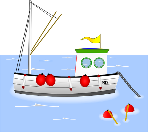 Old Fishing Boat Clipart
