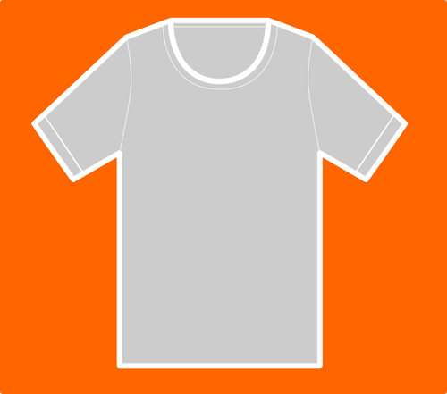 T-Shirt On Orange Background Clipart