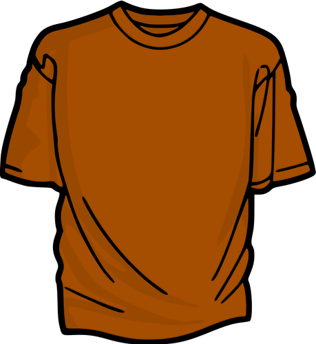 Orange T-Shirt Clipart