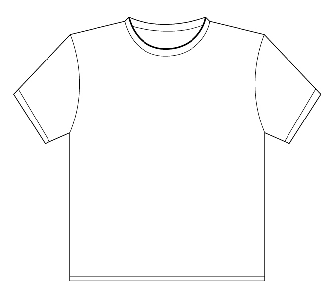 T Shirt Shirt Outline Printable Png Image Clipart