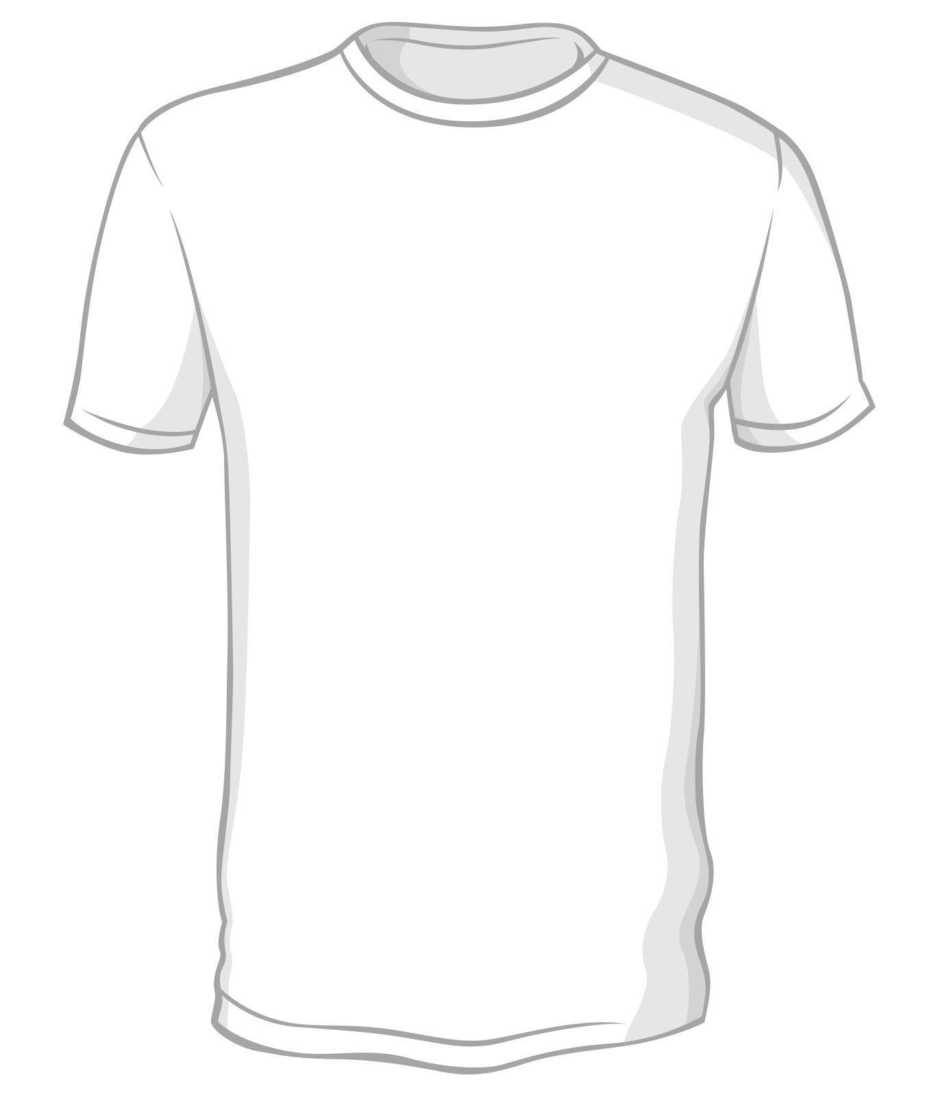 Download Long-Sleeved T-Shirt Vector Pure White Hand-Painted Clipart ...