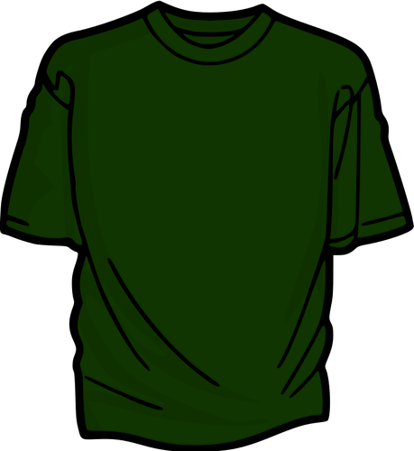 Dark Green T-Shirt Clipart