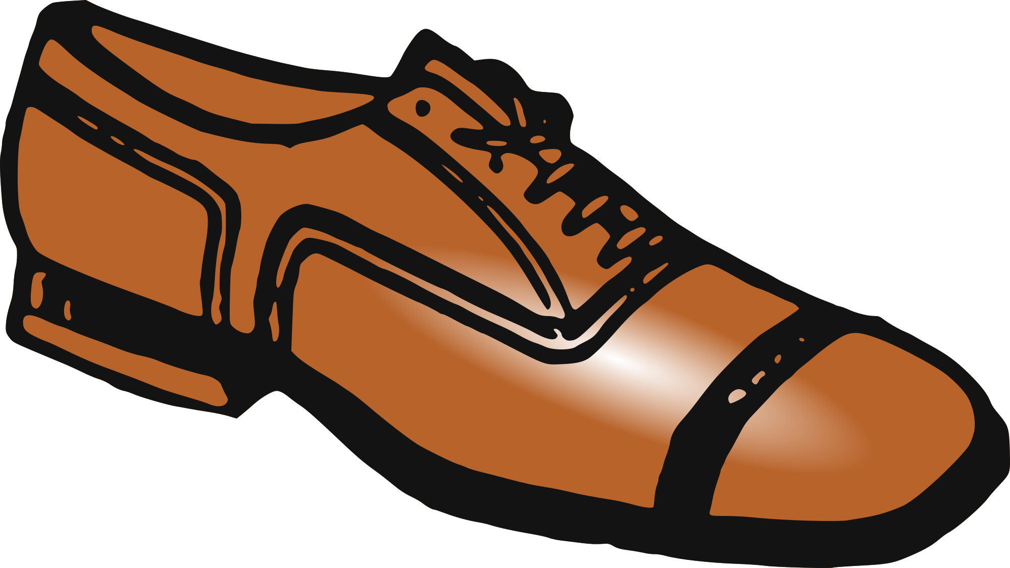 Free Stylish Mens Shoe And Vector Image Clipart