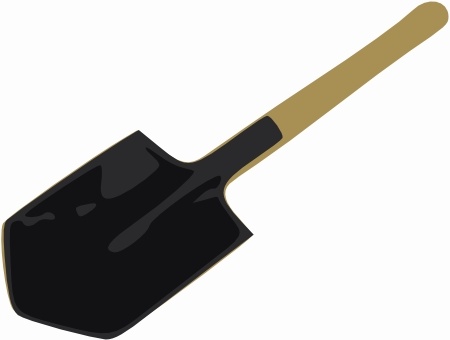 Shovel Vector In Open Office Drawing Svg Clipart