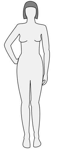 Female Body Silhouette Clipart