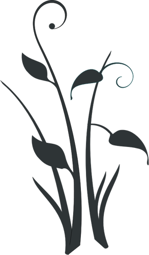 Pond Flower Silhouette Clipart