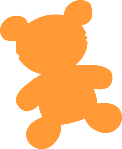 Bear Toy Silhouette Clipart