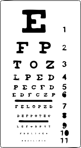 Eye Test Silhouette Clipart