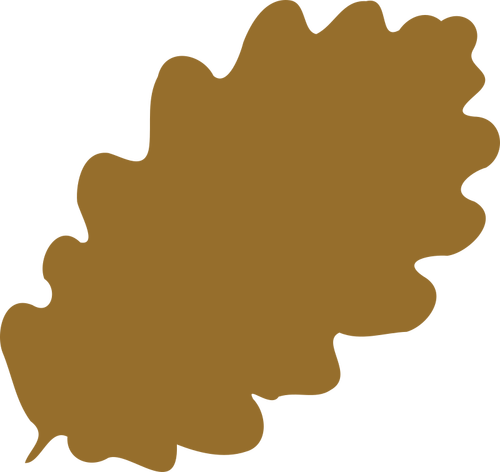 Drawing Of Brown Leaf Silhouette Clipart