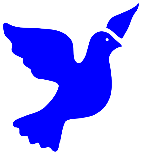 Flying Dove Silhouette Clipart