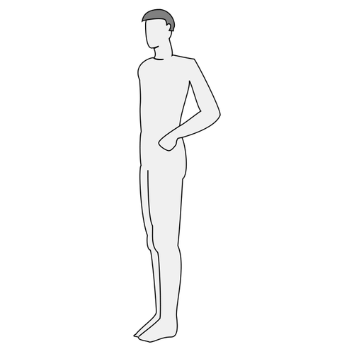 Male Body Silhouette Clipart
