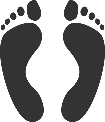 Human Footprints Clipart