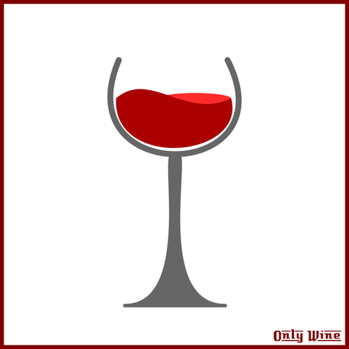 Tall Wine Glass Silhouette Clipart