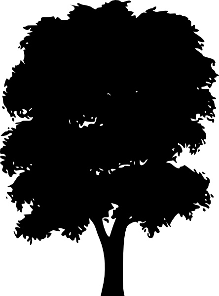 Tree Silhouettes Vector In Open Office Drawing Clipart