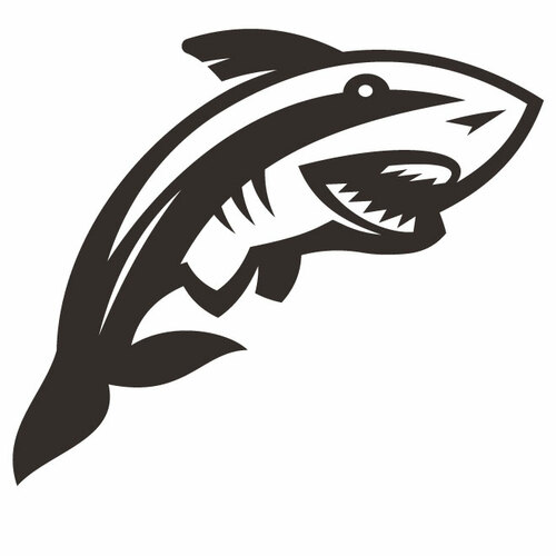 Shark Silhouette Graphics Clipart