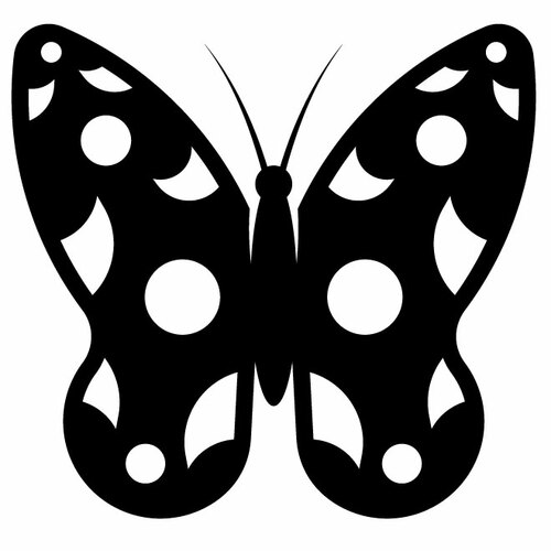 Butterfly Silhouette Cut File Clipart