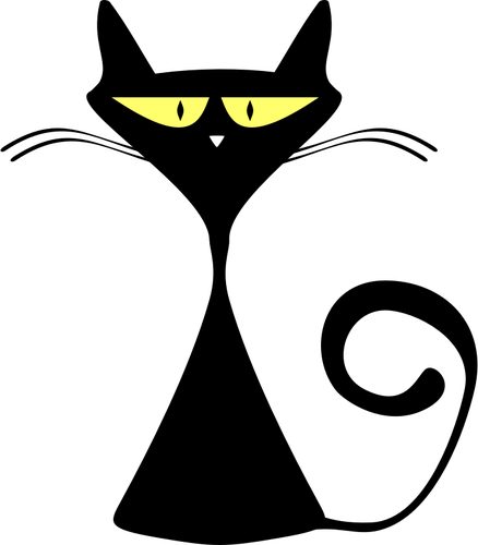 Alley Cat Silhouette Clipart