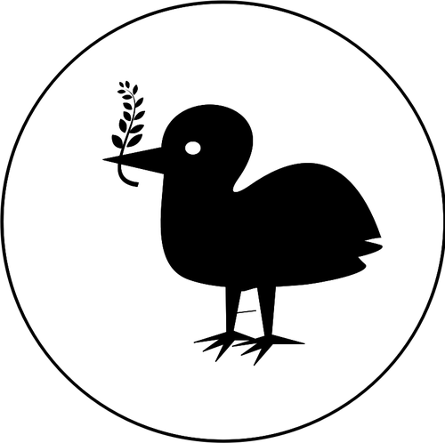 Peace Bird Silhouette Clipart