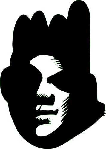 Of Black Face Silhouette Clipart