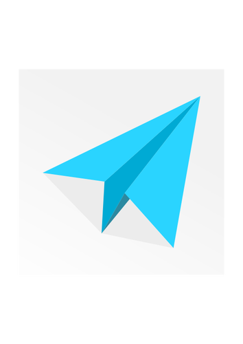 Paper Airplane Silhouette Clipart