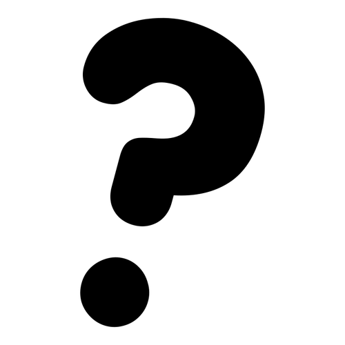 Silhouette Of A Question Mark Clipart