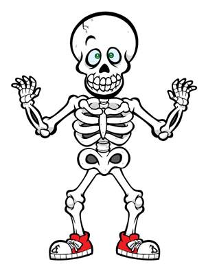 Cute Halloween Skeleton Drawing Art Of Cute Clipart