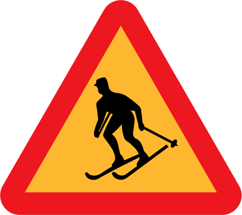 Forbidden For Skiers Clipart