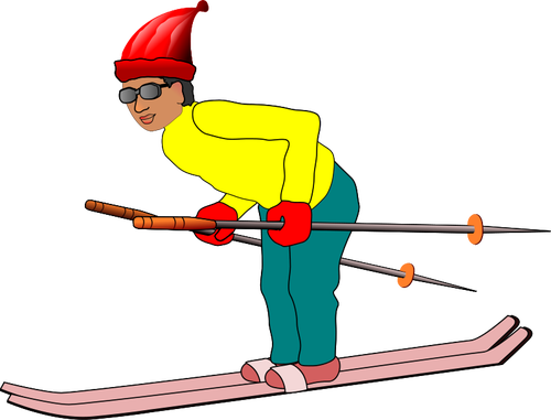 Skier Clipart