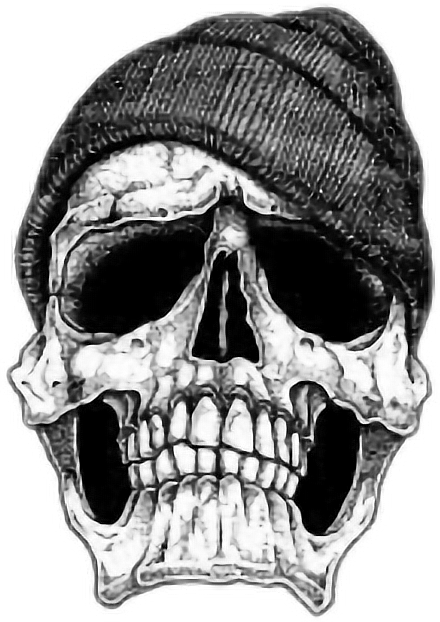 Skull Calavera Sticker Punk Skulls Drawing Clipart