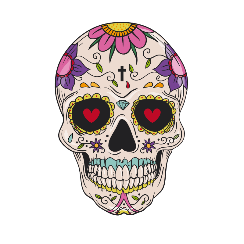 And Cuisine Mexican Skull Calavera Idea Pattern Clipart