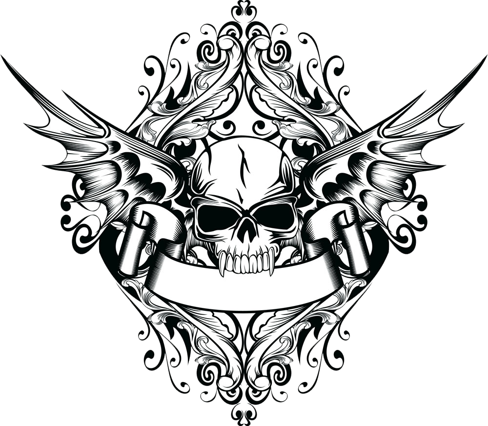 Wall Tattoo Decal Sticker Skull Free Download PNG HD Clipart