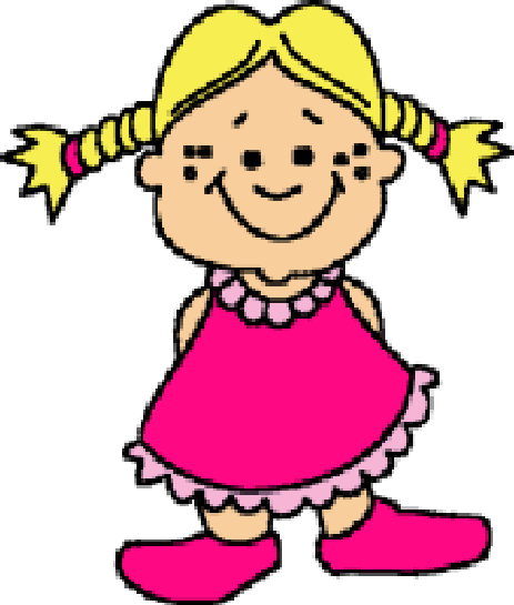 Clip Art Happy Girl Smile Kid Clipart