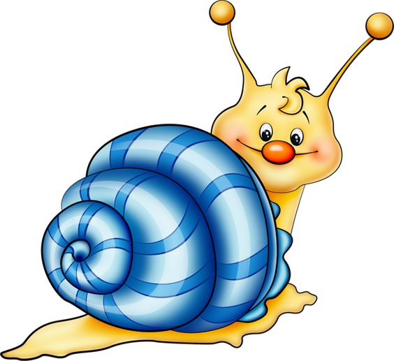 Blue Snail Cartoon Picture Kids Free Download Clipart