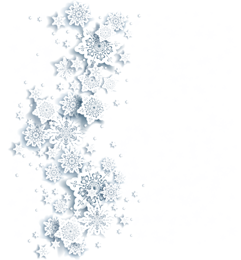 Decorative Snowflakes Royalty-Free White Snowflake Left Clipart