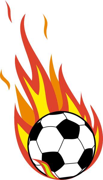 Flaming Soccer Ball Download Png Clipart