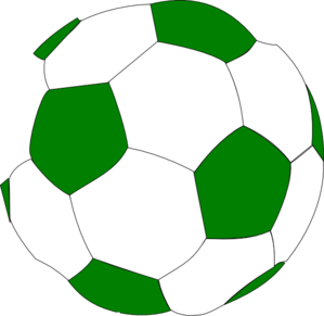 Green Soccer Ball At Clker Vector Clipart