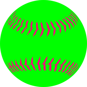Retro Softball Or Baseball Download Vector Image Clipart