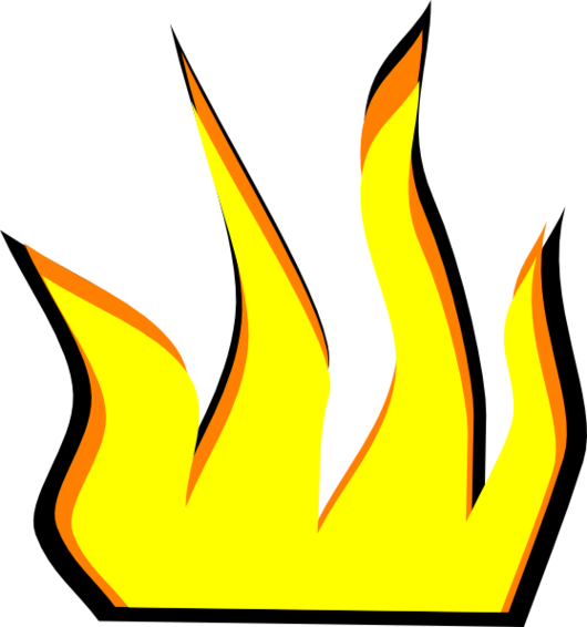 How To Draw Cartoon Fire Flames Images Clipart