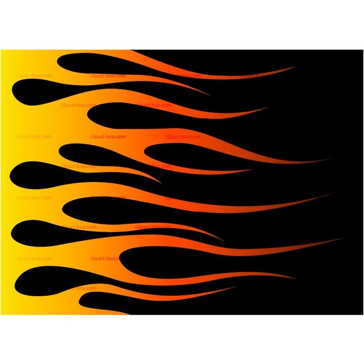 Hot Rod Flames Stencil Racing Flame Vector Clipart