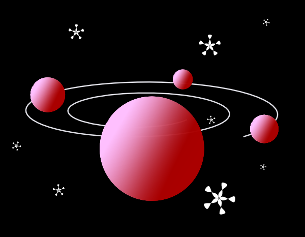 Red Solar System At Vector Free Download Png Clipart