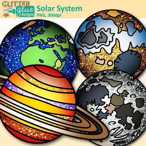 Solar System Teacher Glitter Graphics Image Png Clipart