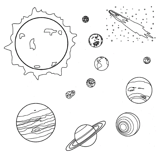 Solar System Black And White Hd Photos Clipart