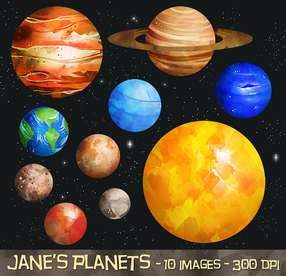 Planets Solar System Download Instant Wzlfyj Clipart