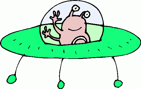 Alien And Spaceship Download Png Clipart
