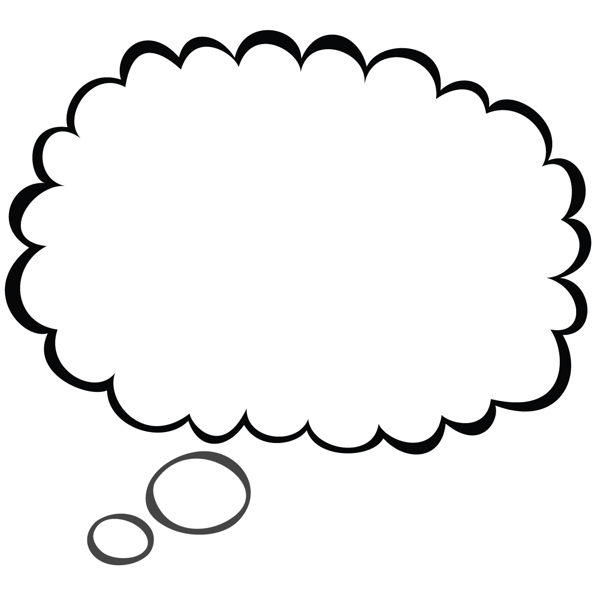 Thought Bubble Thought And Speech Bubbles Clipart